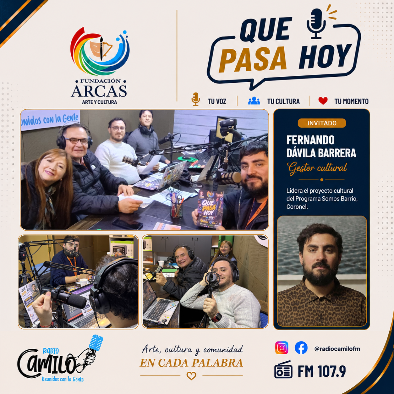 Reflexiones de arte y cultura en el programa Qué Pasa Hoy